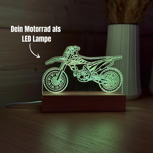 Motorrad deko lampe - motorrad,