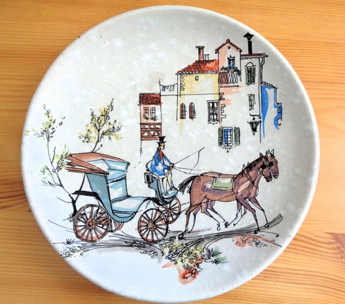 Vintage keramik wandteller - vintage,
