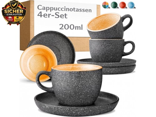 Cappuccino tassen mit - cappuccino,