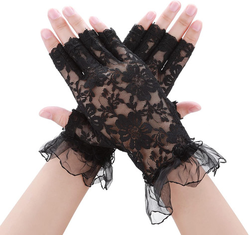 Fingerlose spitzen handschuhe - fingerlose, spitzen-handschuhe