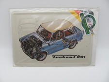 Trabant 601 Blechschild/Blechpostkarte-10,5x14,5cm