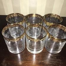 6 St.Murano Medici Mit Goldrand 9cm