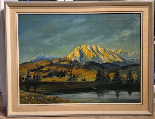 ölgemälde berglandschaft mit - Ölgemälde,