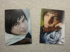 Nevio Passaro - Autogrammkarten - 2 mal mit Widmung "Für Tina" - 2006 DSDS