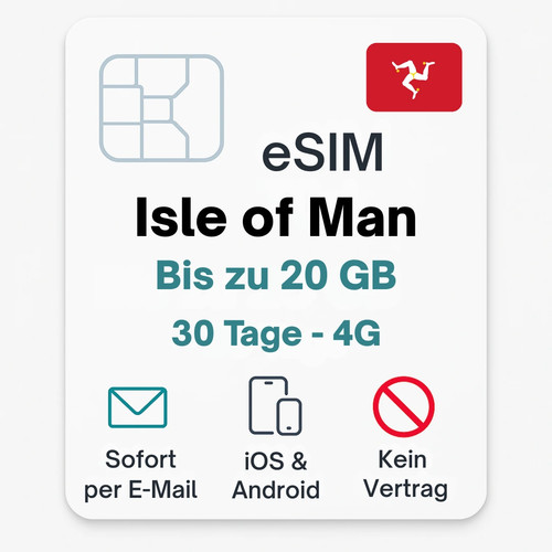 Isle man esim - of,