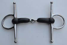 Knebeltrense Gummigebiss gebrochen 12,5 cm Ausstellungsstück 1241