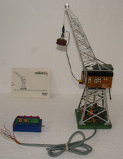 Märklin7051 Elektrischer Drehkran + Schaltpult + Hebemagnet + Anleitung! Geprüft