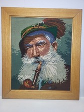 Gobelin Stickbild Bauer