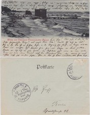 Ansichtskarte Timmendorfer Strand Strand mir Umkleidewagen 1901