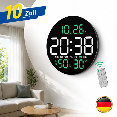 Große led digital wanduhr - große,