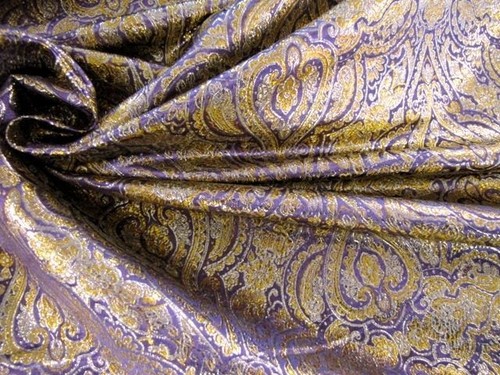 Lurex jacquard stoff - stoff, barock