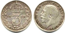 England, Georg V., 3 Pence