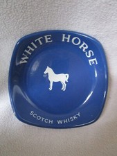 White horse werbe aschenbecher - white,