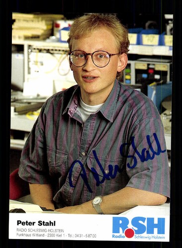 Peter stahl autogrammkarte - stahl,