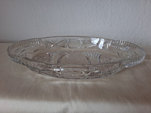 ältere große glas schale - große,