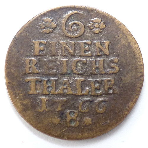 Thaler friedrich ii 1766 - friedrich,