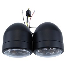 schwarz Doppel-Scheinwerfer