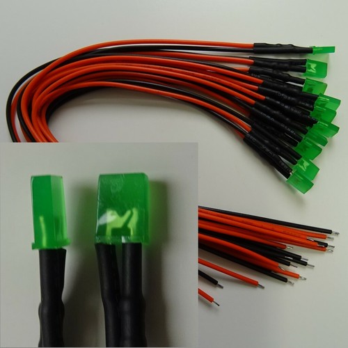 Stück led grün diffuse - stück,