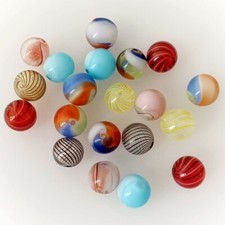 20 Hohlglasperlen | Murano