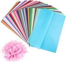 Transparentpapier Bunt 400 Blatt 40 Farben Seidenpapier Bunt A4 Bastelpapier ...