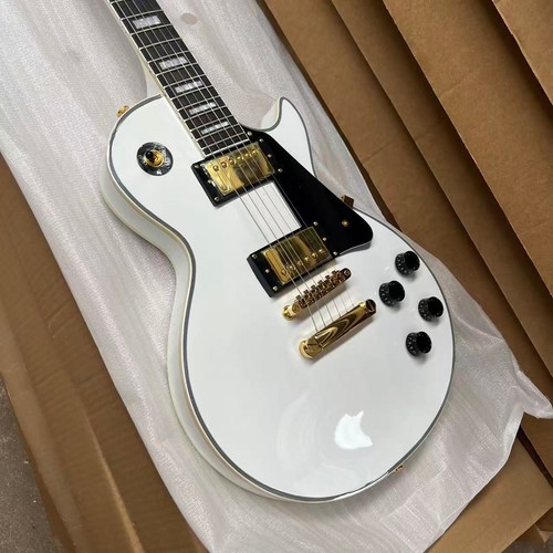 White electric guitar with - white,