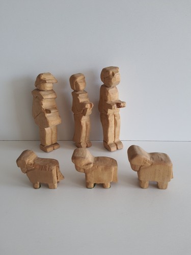 Vintage alte krippenfiguren - vintage,