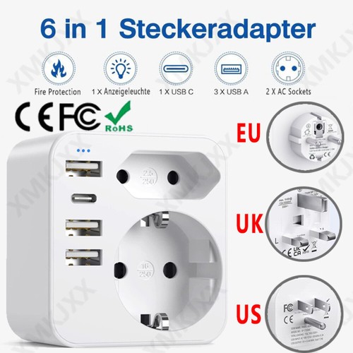 Reiseadapter auf usa gb - de, uk