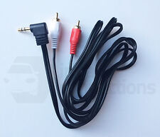 2 Meter 3.5mm Wagenheber Stecker Auf Doppel 2 X Rca Phono Audio Kabel Gold PC TV