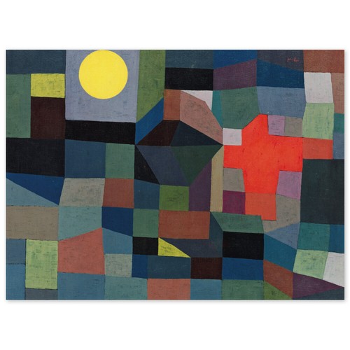 Paul klee feuer bei - bei, vollmond