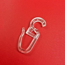 Faltenlegehaken mit Öse für Gardinen Gardinenringe Überklipshaken - transparent