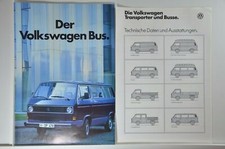 VW Volkswagen Bus T3 Caravelle GL CL C Carat Syncro 4x4 Prospekt 01/1986 +Daten