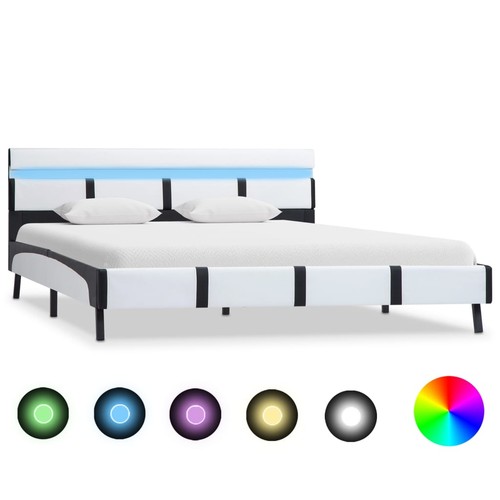 Modernes kunstlederbett - kunstlederbett, |
