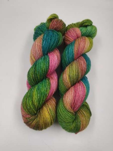 Handgefärbte merino leinen - merino,