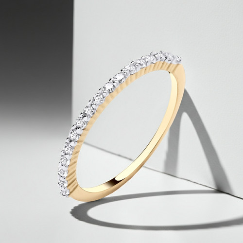 18kt gold eternity ring - gold,