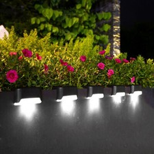 4/8/12 Stück Treppenbeleuchtung Außen LED Solarleuchte Wandlampen Garten Balkon