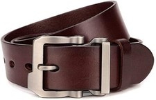 Gürtel Herren Ledergürtel für Männer Jeans Echtleder Business Anzug Dornschließe