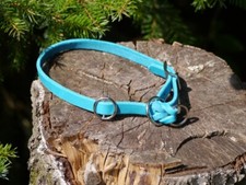 Türkises Fettlederhalsband m