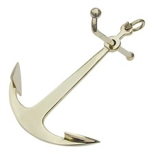 Stockanker Anker aus Messing