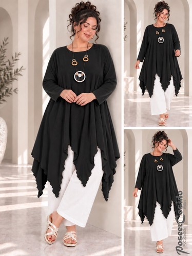 Lagenlook tunika long shirt - lagenlook,