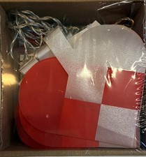 IKEA STRÅLA Lichterkette Herz Rot Weiß 2.7m Weihnachtsdeko  702.314.22n Neu/ Ovp