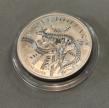 Silber - 1 Oz Reverse Frosted Känguru - Australien 2003 - FDC RARE 35.230 ex