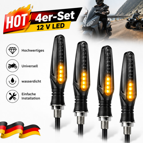 Universal leds motorrad - 4x,