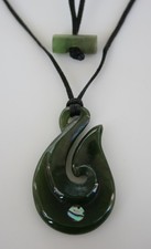 Maori Jade Carving  Fish Hook