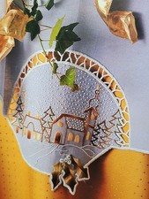 Richelieu-Stickerei - Vorlage Winterlandschaft  Schnee Weihnachten