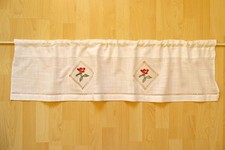 Kurze Gardine Schweden Landhausstil Baumwollmischung 109 x 29 cm