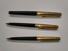 Pelikan - 30 Rolled Gold triple set with leather case -