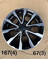 Fondmetal Glossy Black VW Polo Skoda Fabia Felge 6j x 15 Zoll ET43 5x112 B09117