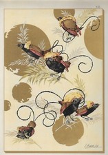 PARADIESVÖGEL - Chromolithographie von Jules HABERT-DYS - 1900