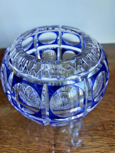 Vintage kristall schale vase - vintage,