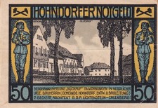Notgeld - 50 Pfennig - Hohndorf  (Chemnitz) - Bergmannsiedlung - 1921 